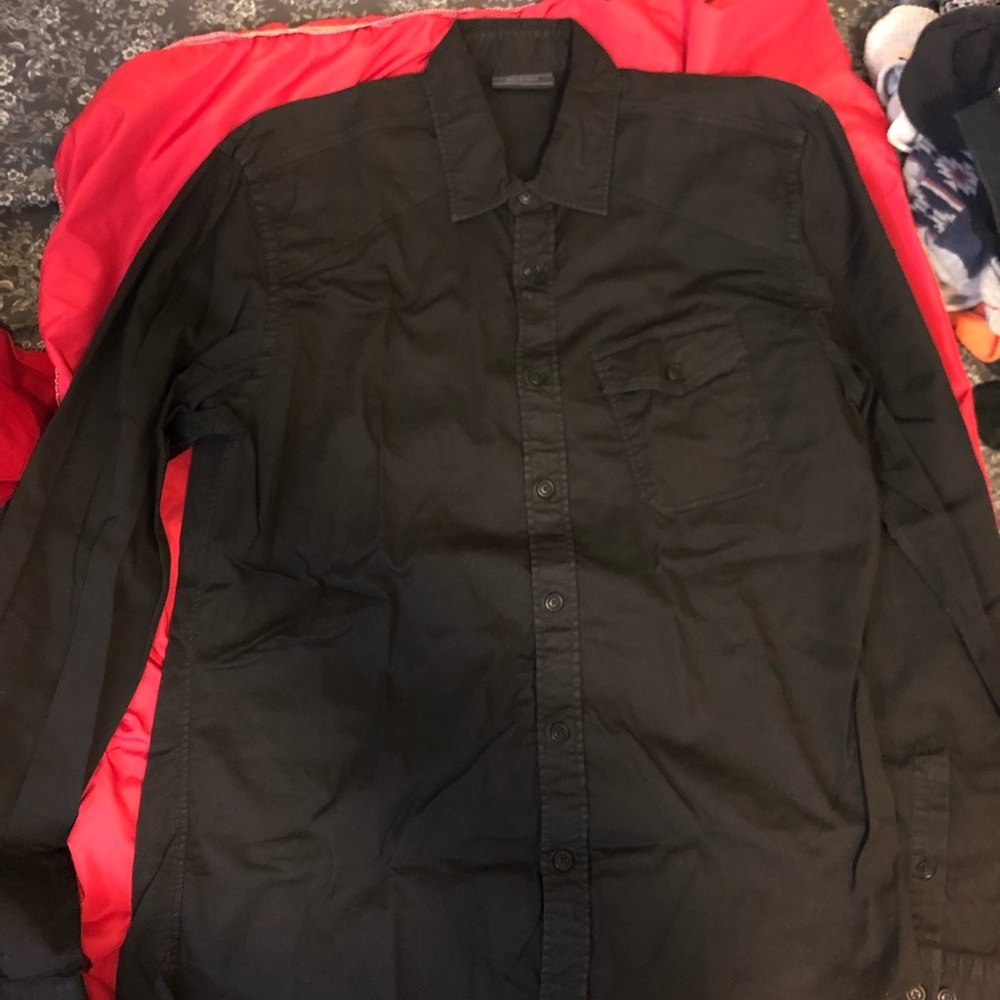 Belstaff Black long sleeve button down